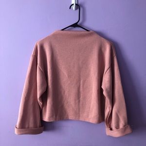 Mixed knit sweater from Korean brand